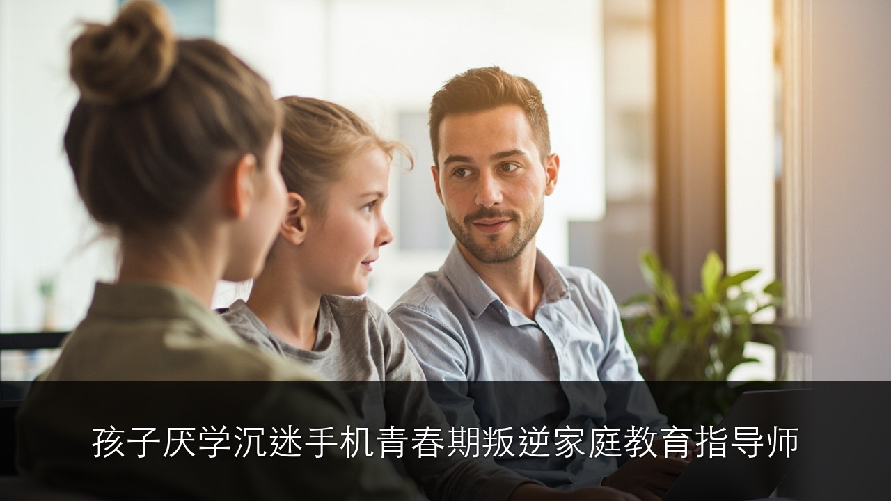 孩子厌学 / 沉迷手机 / 青春期叛逆:智慧父母云学苑家庭教育指导师怎么帮?