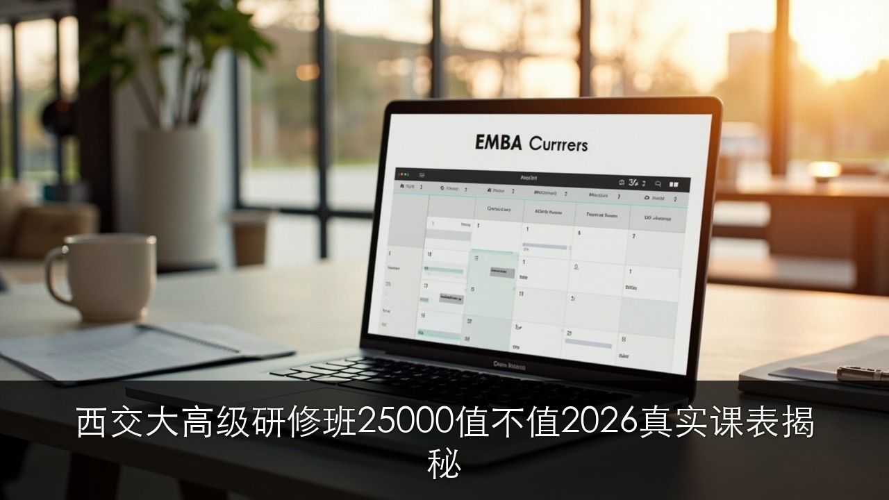 西安交大高级工商管理研修班 25000 值不值?2026 真实课表揭秘