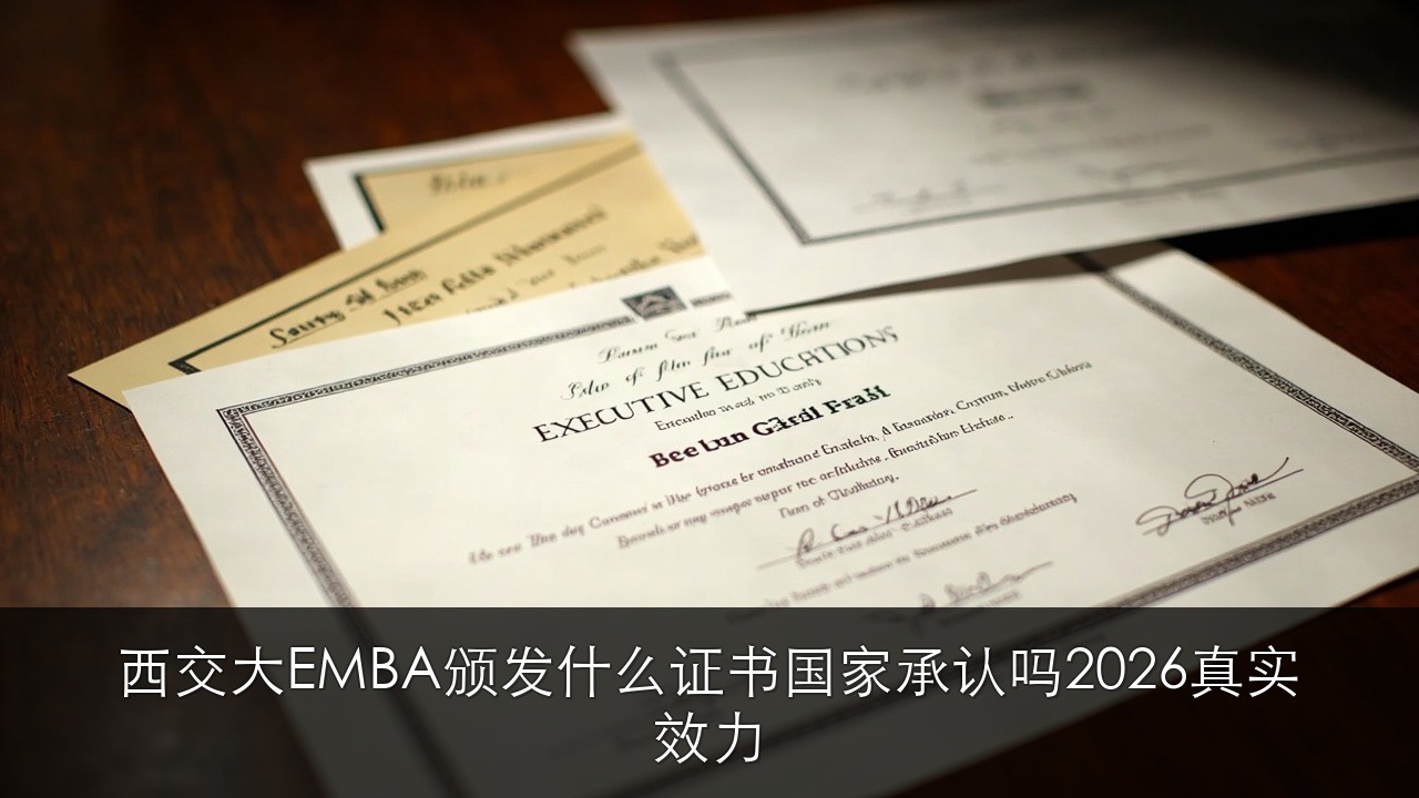 西安交大 EMBA 颁发什么证书?国家承认吗?2026 真实效力