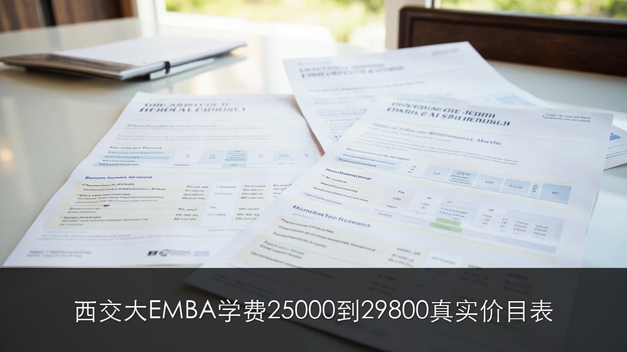 西安交通大学 EMBA 学费 25000-29800 真实价目表:陕西老板选哪个最值?