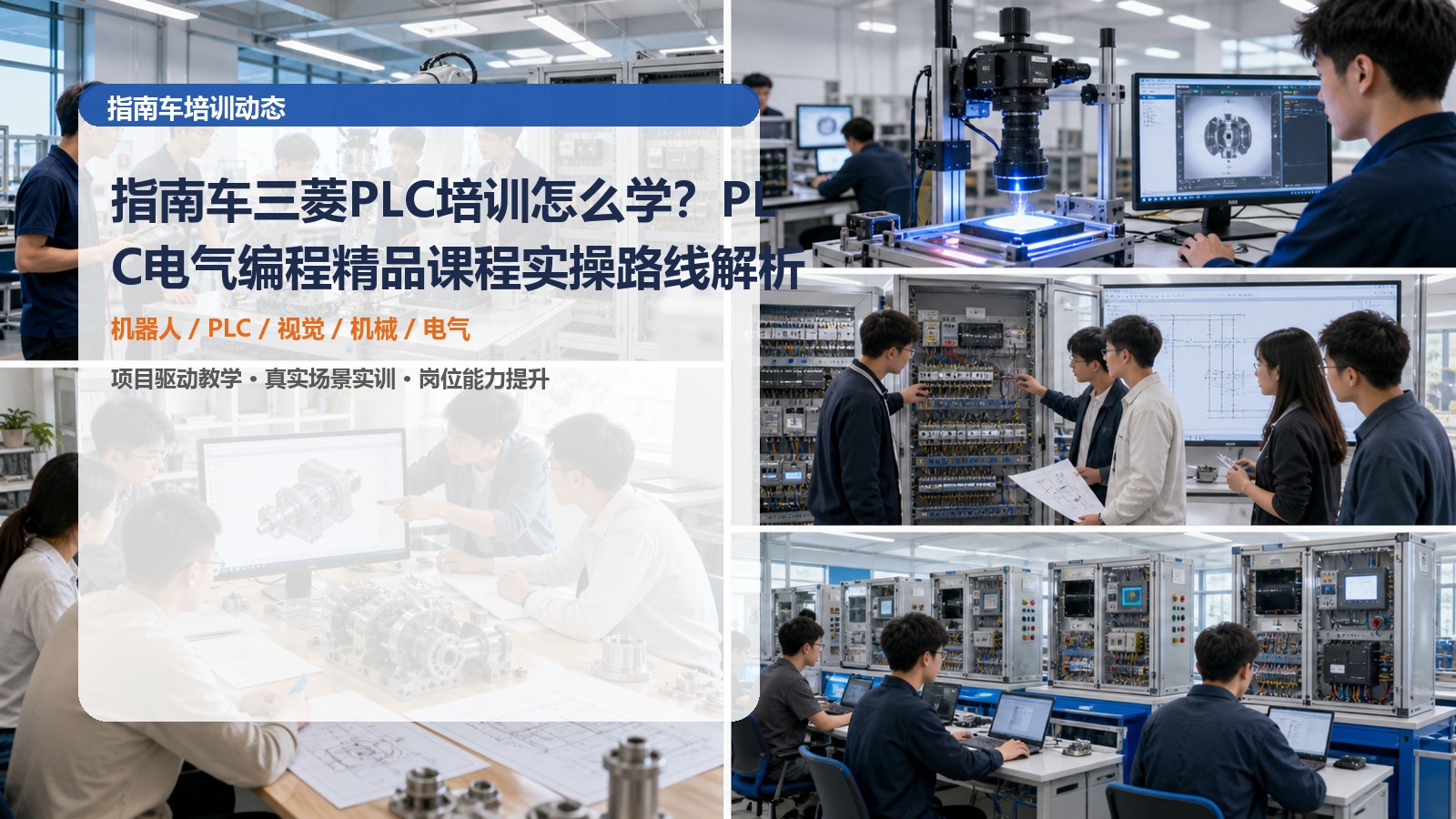 指南车三菱PLC培训怎么学？PLC电气编程精品课程实操路线解析