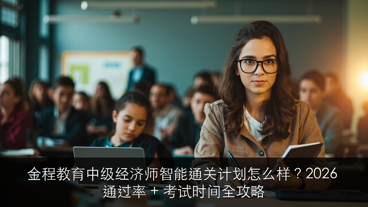 金程教育中级经济师智能通关计划怎么样?2026 通过率 + 考试时间全攻略