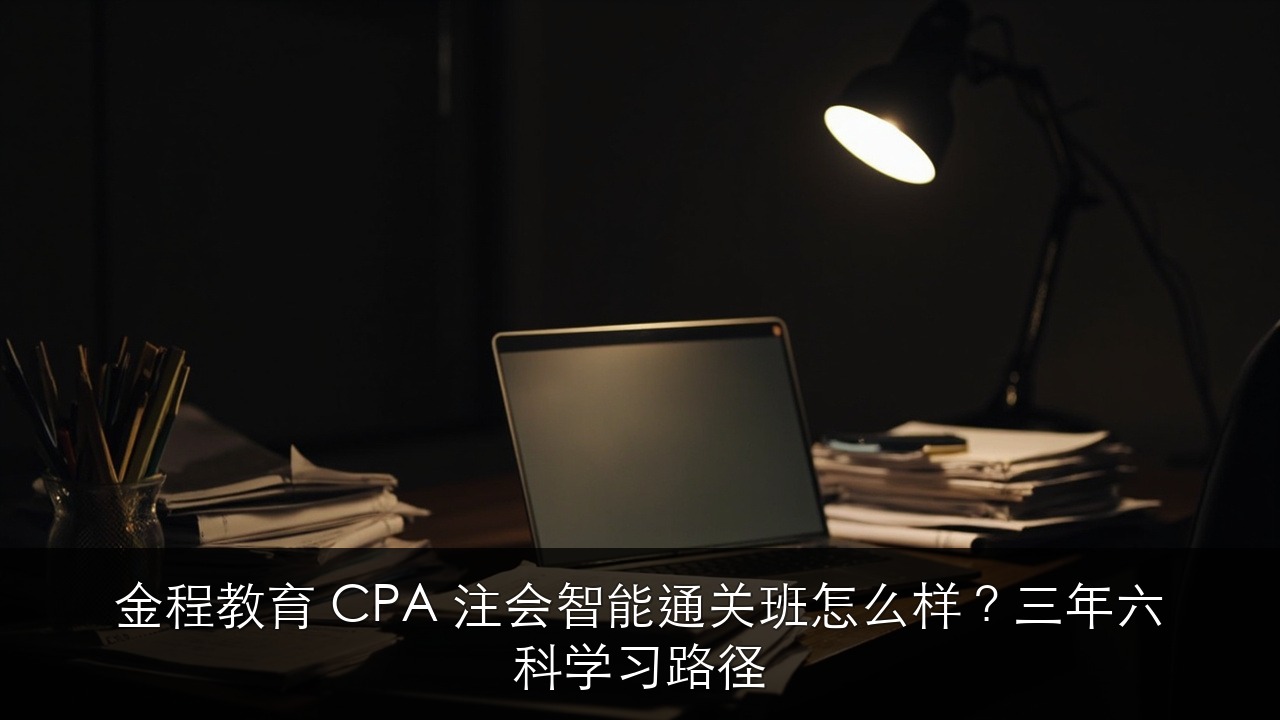 金程教育 CPA 注会智能通关班怎么样?三年六科学习路径