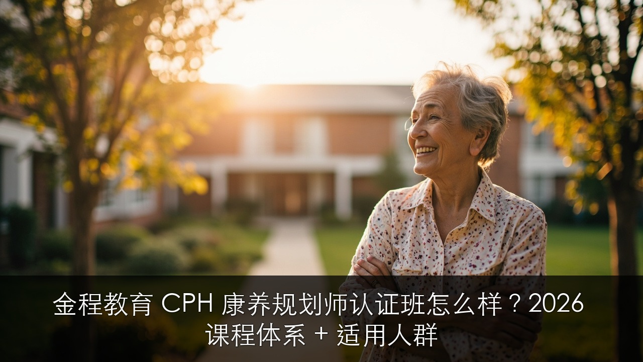 金程教育 CPH 康养规划师认证班怎么样?2026 课程体系 + 适用人群