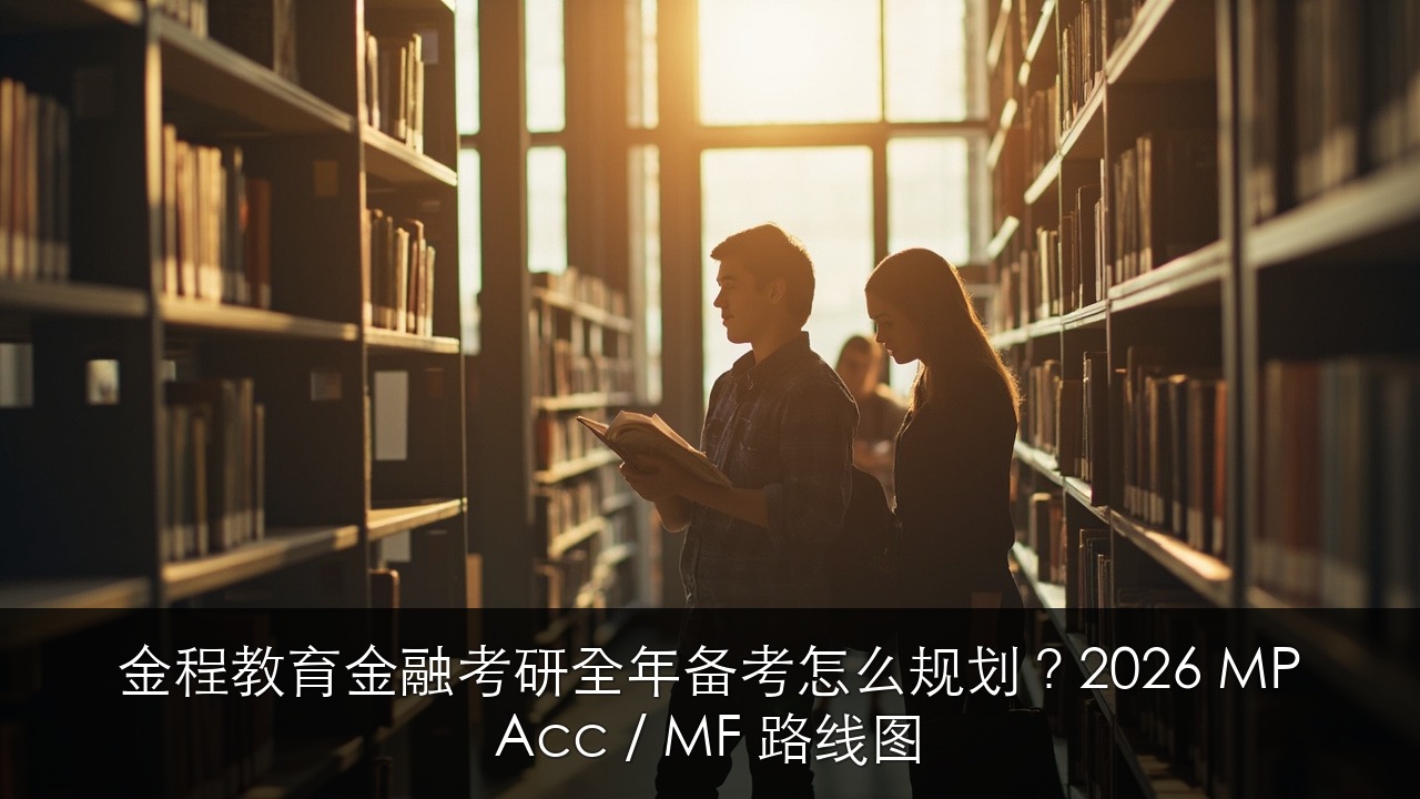 金程教育金融考研全年备考怎么规划?2026 MPAcc / MF 路线图