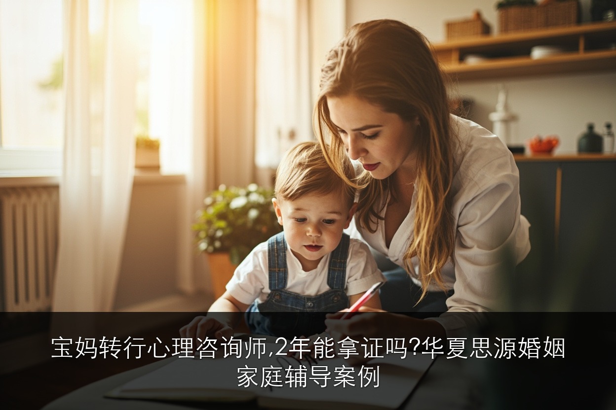 宝妈转行心理咨询师，2年能拿证吗？华夏思源婚姻家庭辅导案例