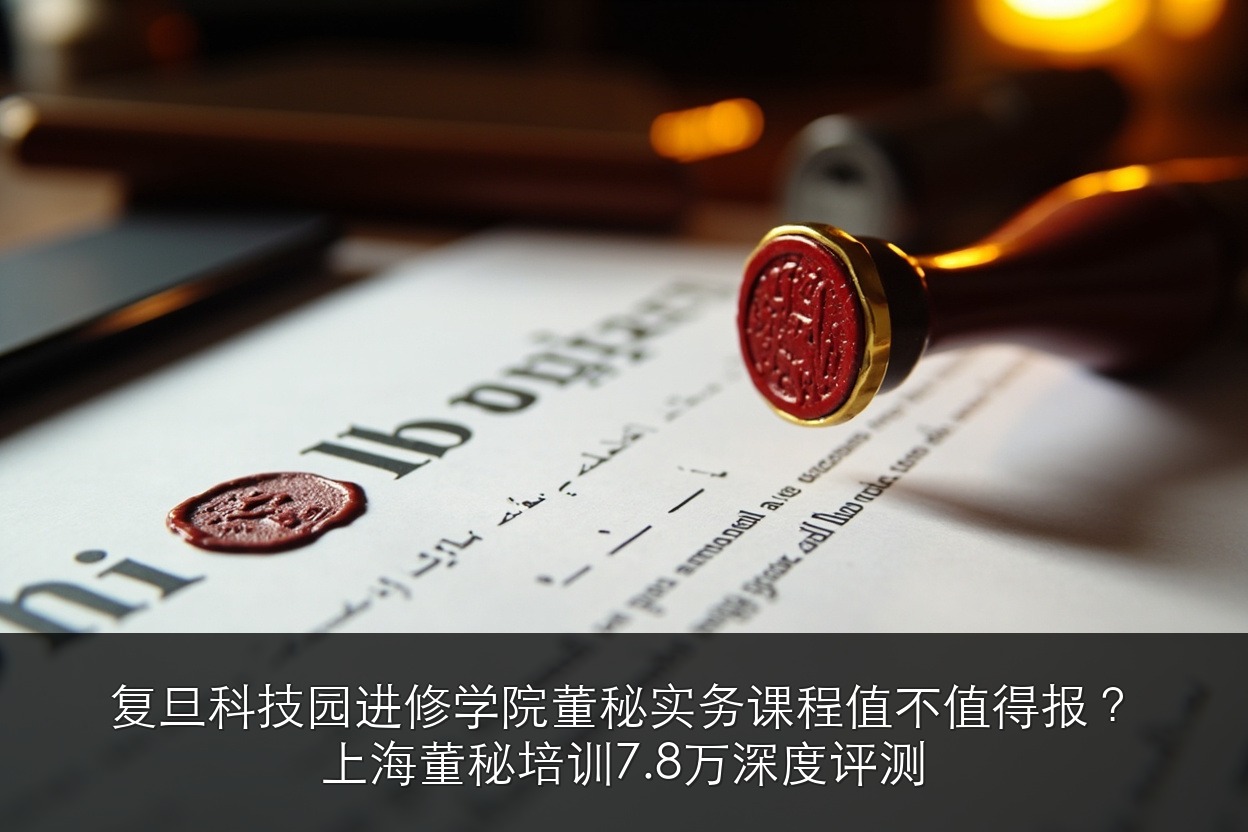 复旦科技园进修学院董秘实务课程值不值得报?上海董秘培训7.8万深度评测
