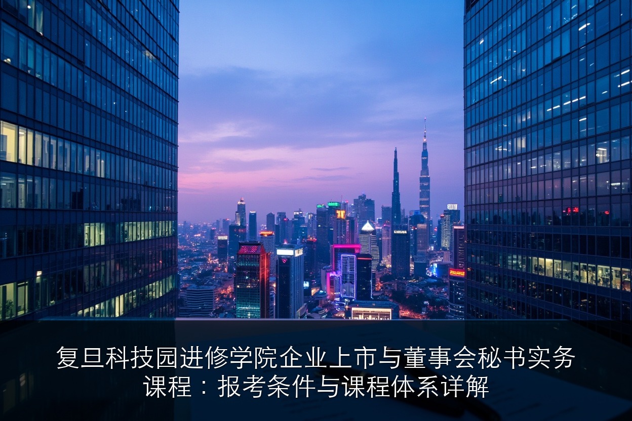 复旦科技园进修学院企业上市与董事会秘书实务课程:报考条件与课程体系详解