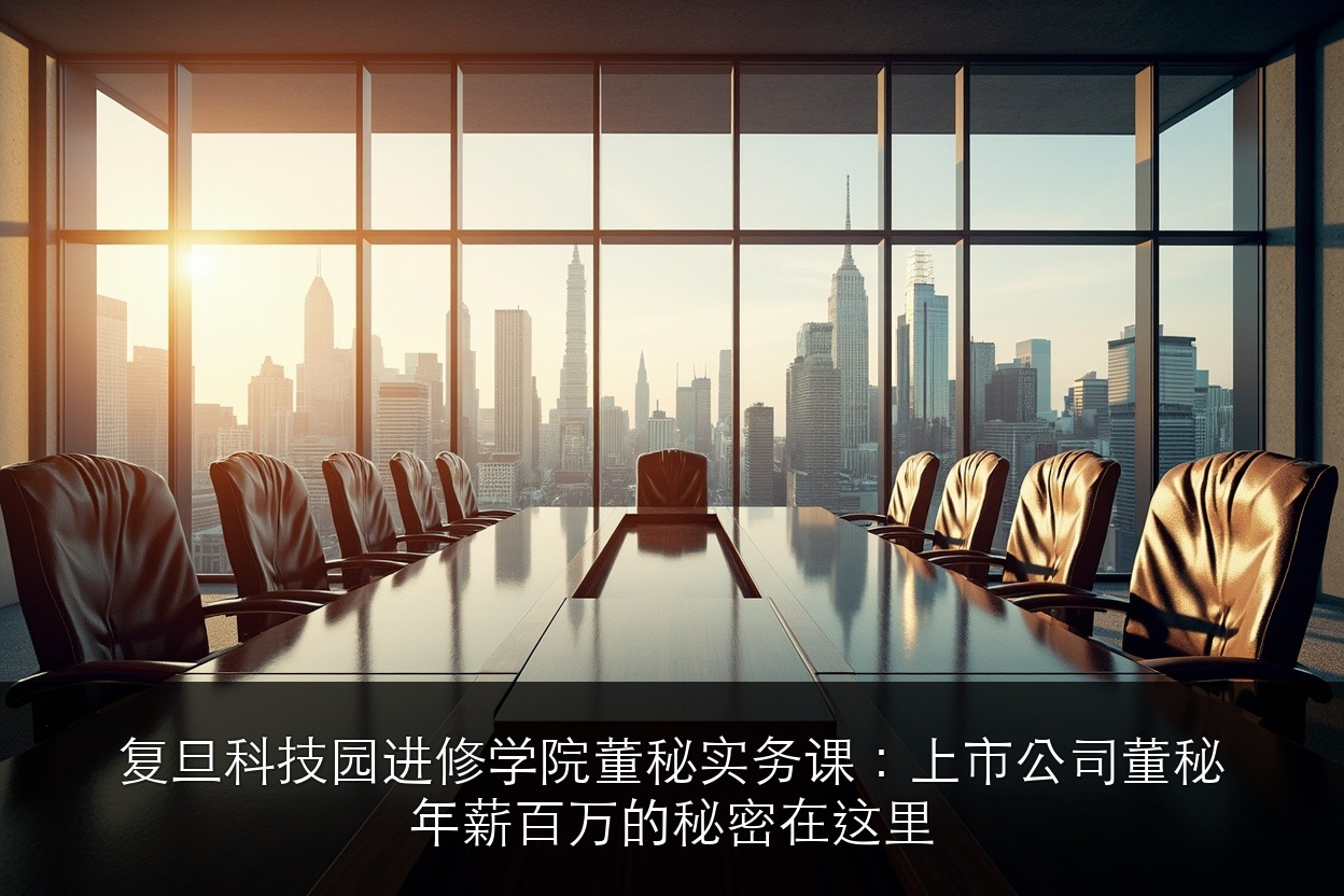 复旦科技园进修学院董秘实务课:上市公司董秘年薪百万的秘密在这里
