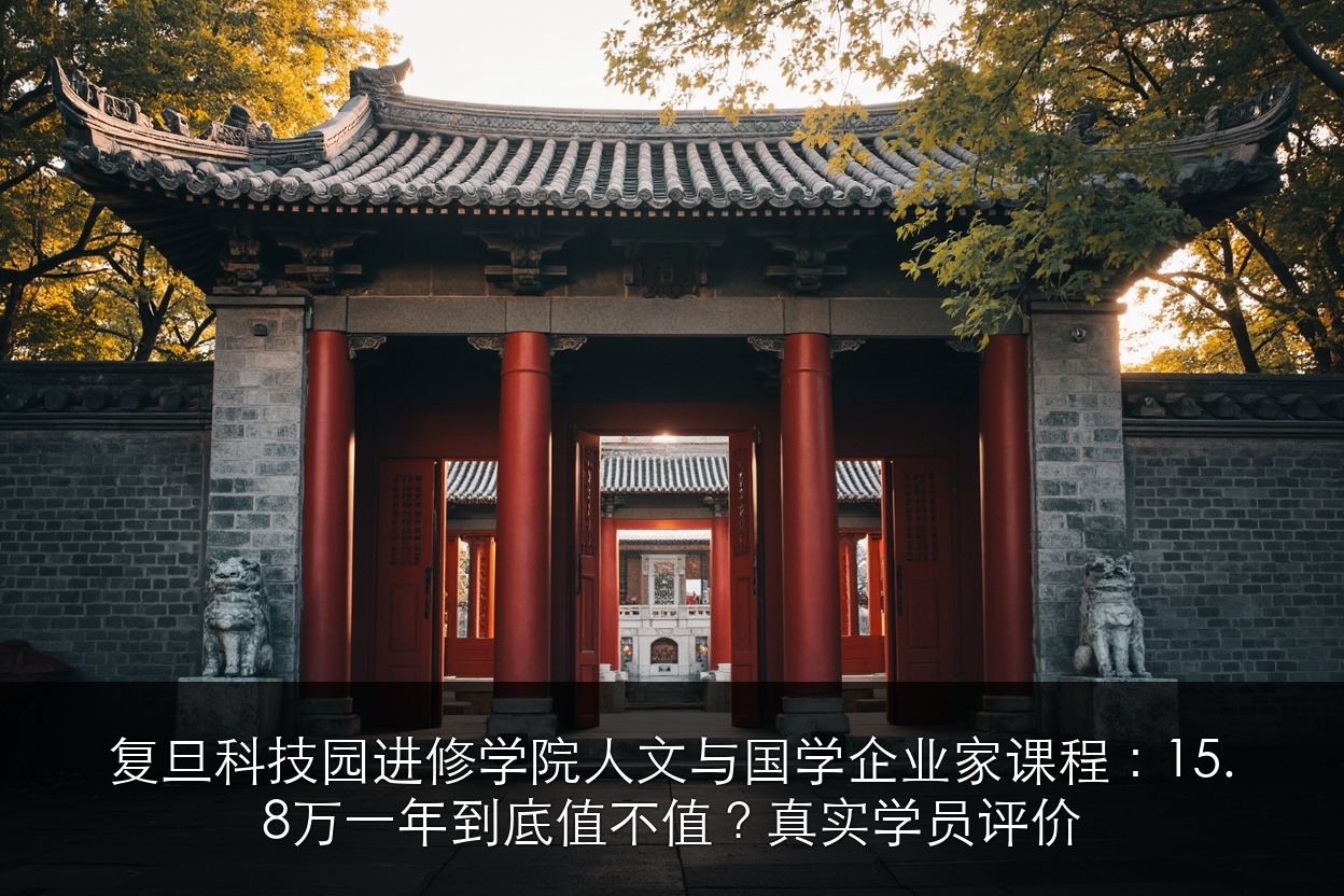 复旦科技园进修学院人文与国学企业家课程:15.8万一年到底值不值?真实学员评价