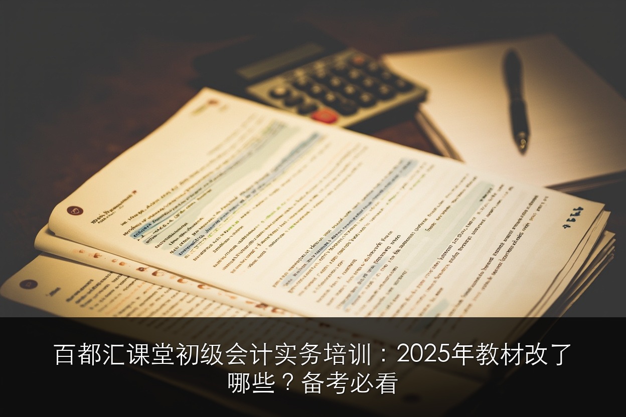 百都汇课堂初级会计实务培训:2025年教材改了哪些?备考必看