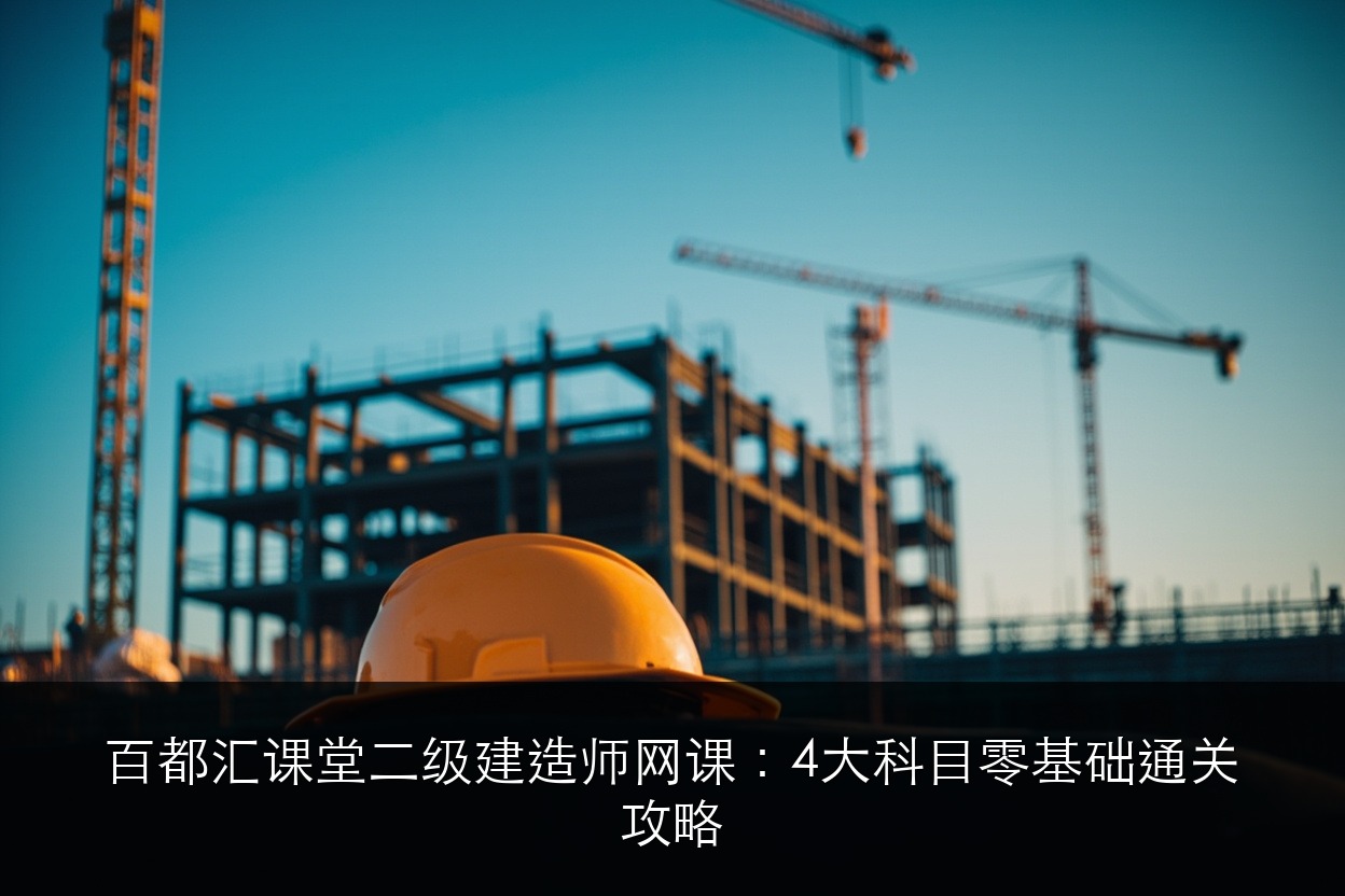 百都汇课堂二级建造师网课:4大科目零基础通关攻略