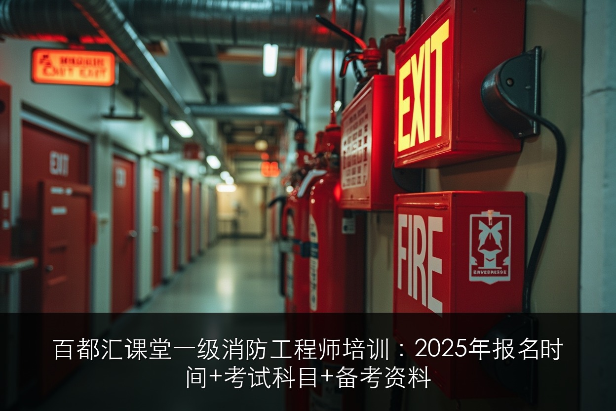 百都汇课堂一级消防工程师培训:2025年报名时间+考试科目+备考资料
