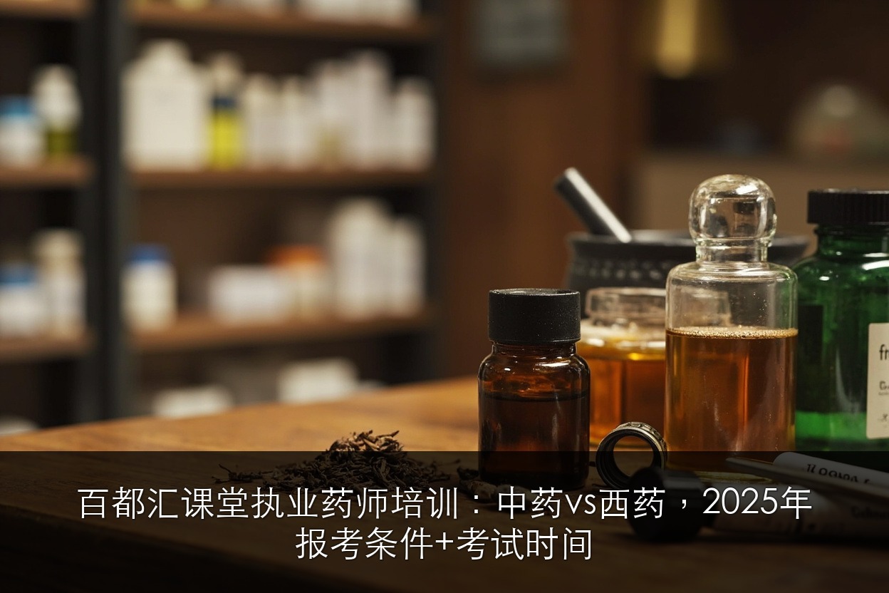 百都汇课堂执业药师培训:中药vs西药,2025年报考条件+考试时间