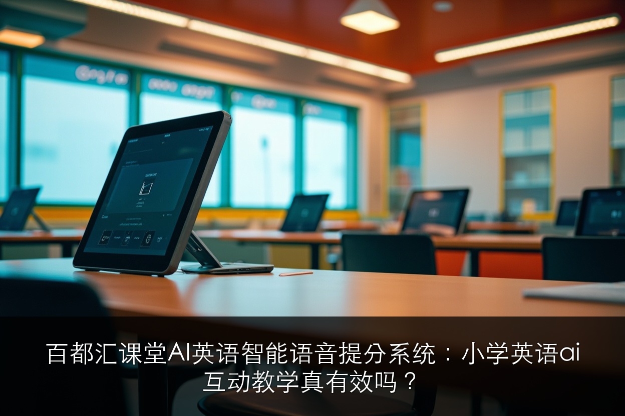 百都汇课堂AI英语智能语音提分系统:小学英语ai互动教学真有效吗?