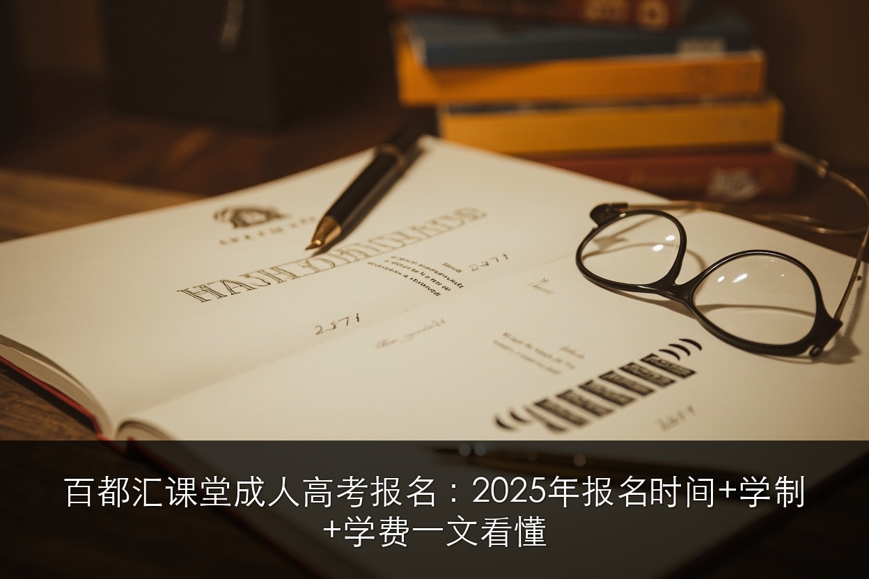 百都汇课堂成人高考报名:2025年报名时间+学制+学费一文看懂