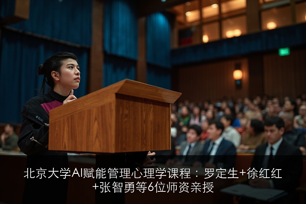 北京大学AI赋能管理心理学课程：罗定生+徐红红+张智勇等6位师资亲授