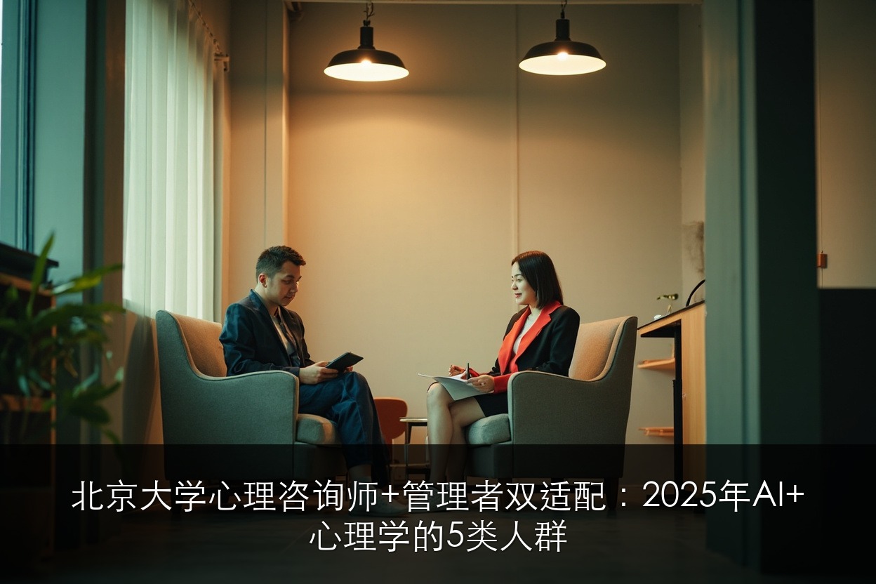 北京大学心理咨询师+管理者双适配：2025年AI+心理学的5类人群