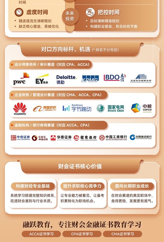 融跃教育 | 有证vs无证 | ACCA/CPA/CMA证书 | 财会金融培训