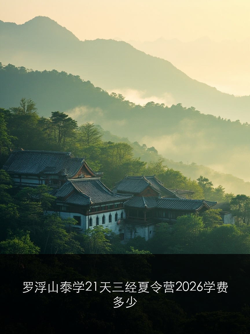 罗浮山泰学21天三经夏令营2026学费多少:家长群里最近都在问的报价明细