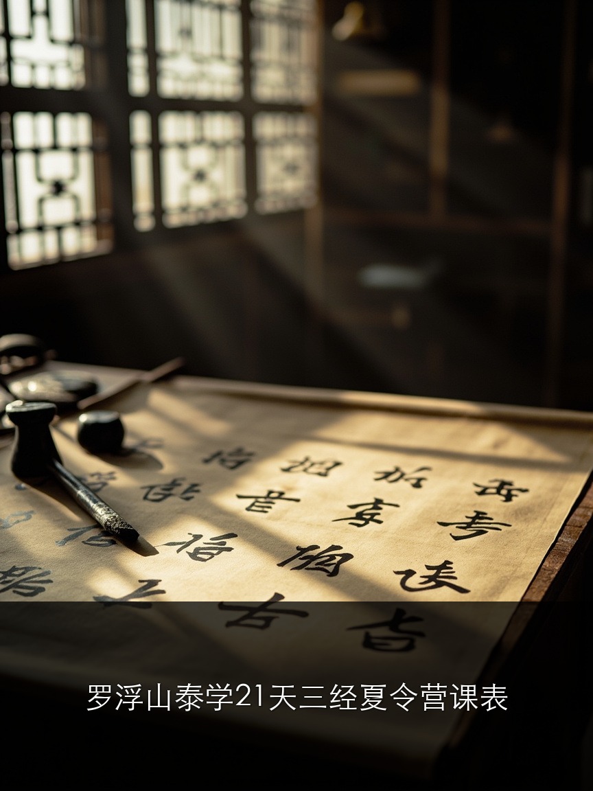罗浮山泰学21天三经夏令营课表:21天每天学什么怎么安排的完整时间表