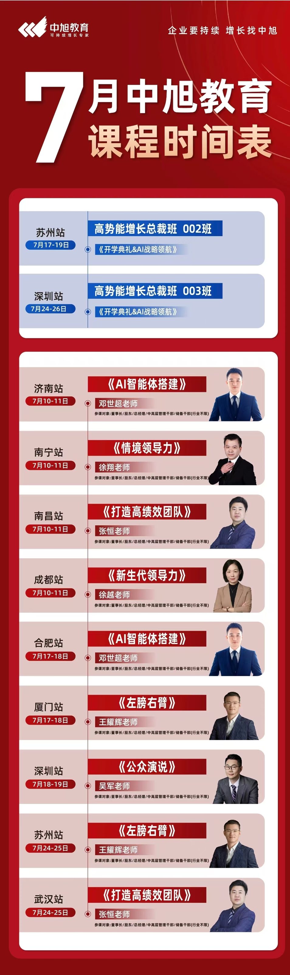邓世超老师主讲:中旭教育《AI智能体搭建》2026年7月10日-11日济南站开讲