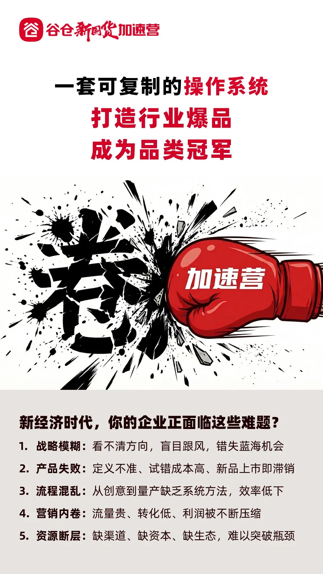 谷仓新国货研究院《谷仓新国货加速营》第52期:2026年7月17-19日中国杭州3天2晚开课,练战结合爆品创新