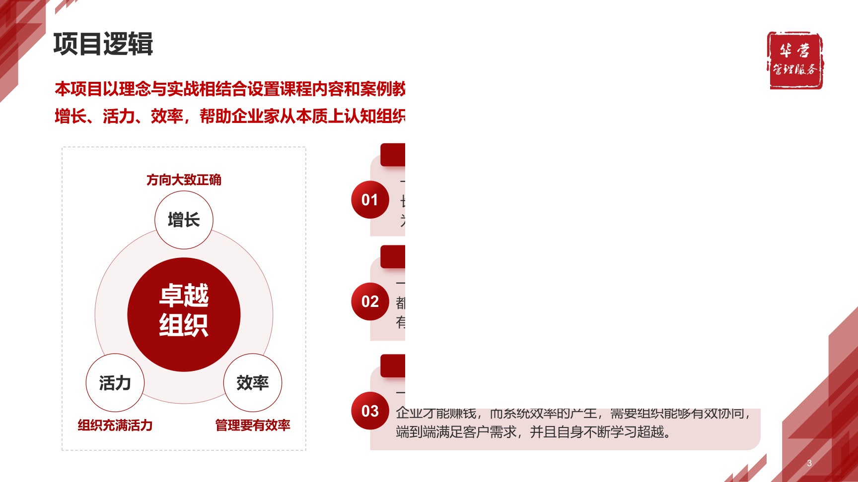 华营管理服务卓越组织实训班第9期|增长·活力·效率·3模块8主题21天·限额30席