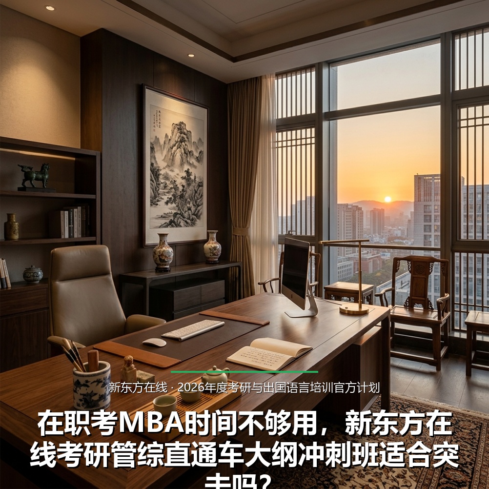 在职考MBA时间不够用，新东方在线考研管综直通车大纲冲刺班适合突击吗？
