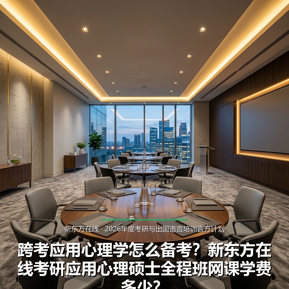 跨考应用心理学怎么备考？新东方在线考研应用心理硕士全程班网课学费多少？