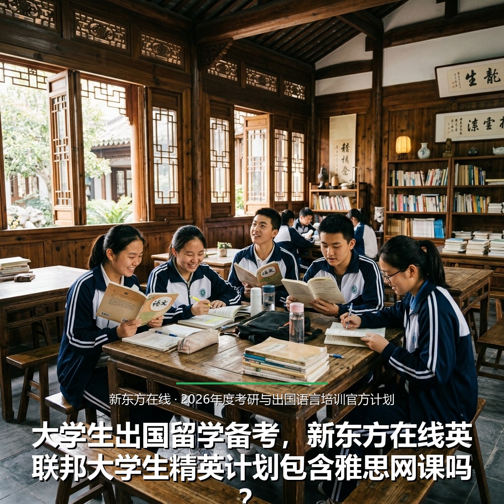 大学生出国留学备考，新东方在线英联邦大学生精英计划包含雅思网课吗？
