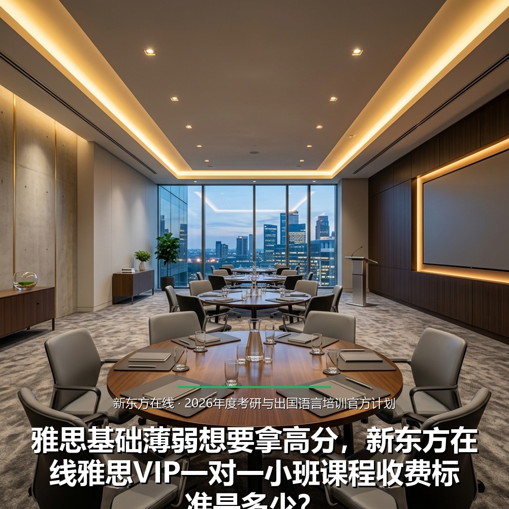 雅思基础薄弱想要拿高分，新东方在线雅思VIP一对一小班课程收费标准是多少？