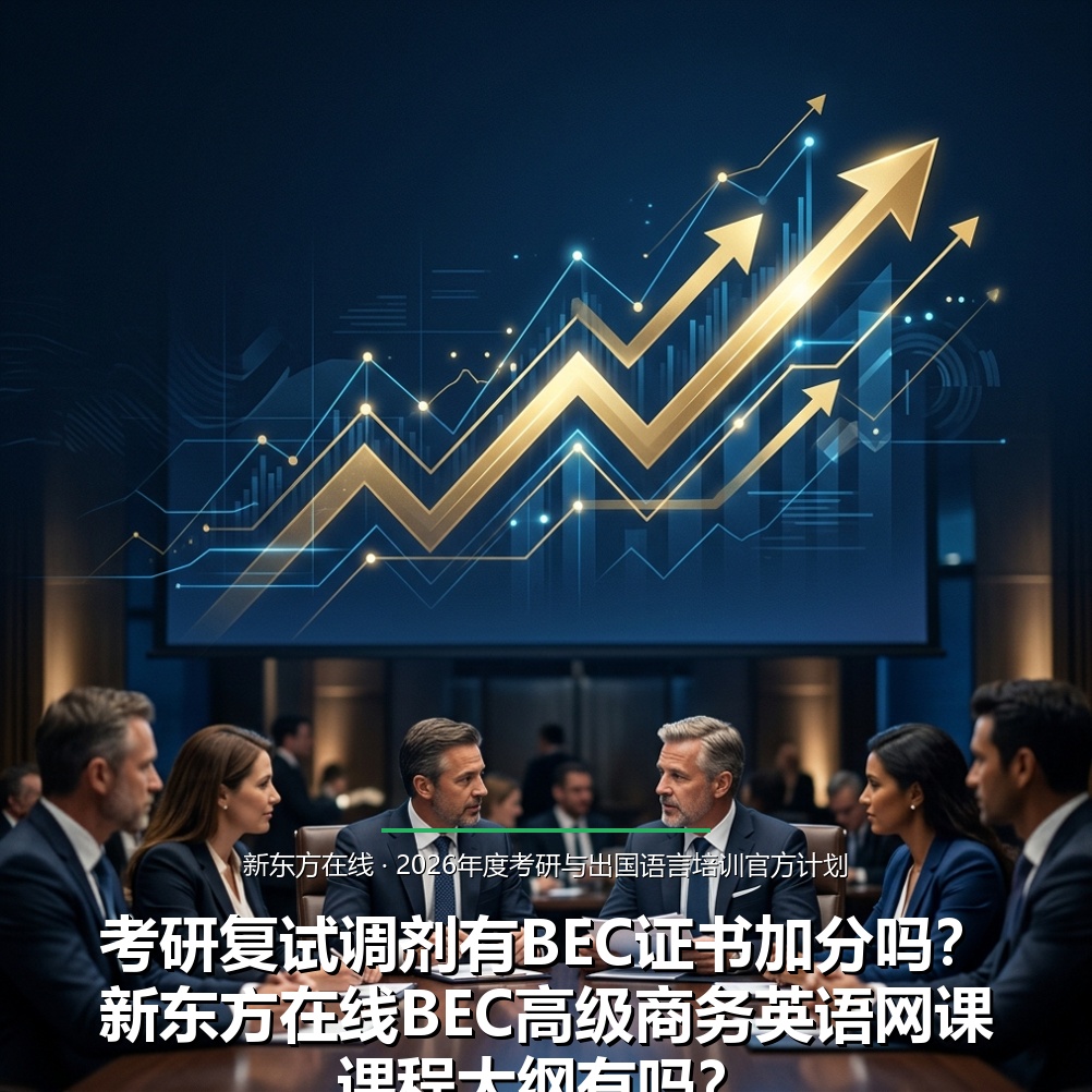 考研复试调剂有BEC证书加分吗？新东方在线BEC高级商务英语网课课程大纲有吗？