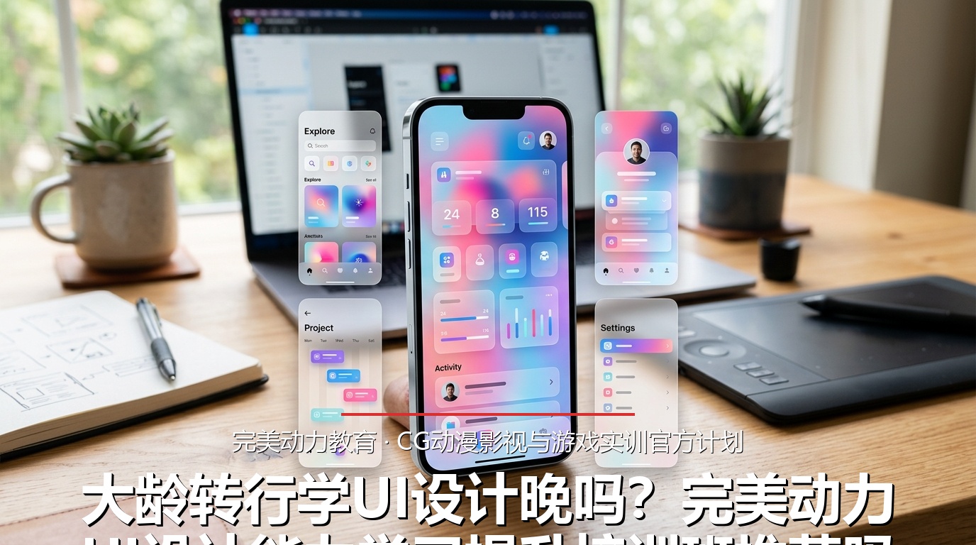 大龄转行学UI设计晚吗?完美动力UI设计能力学习提升培训班推荐吗?