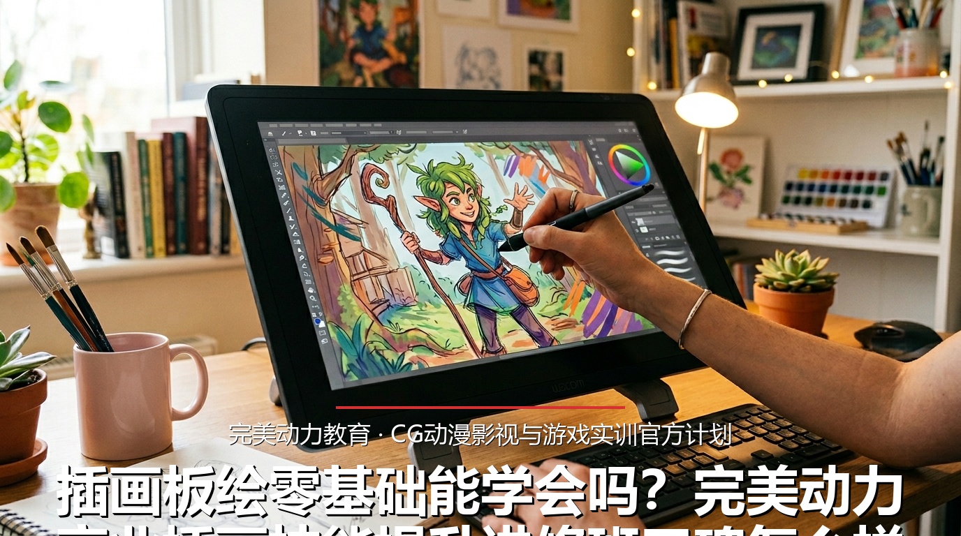 插画板绘零基础能学会吗?完美动力商业插画技能提升进修班口碑怎么样?