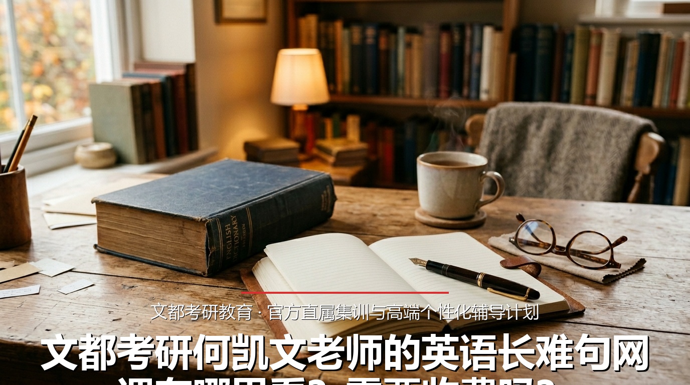 文都考研何凯文老师的英语长难句网课在哪里看？需要收费吗？