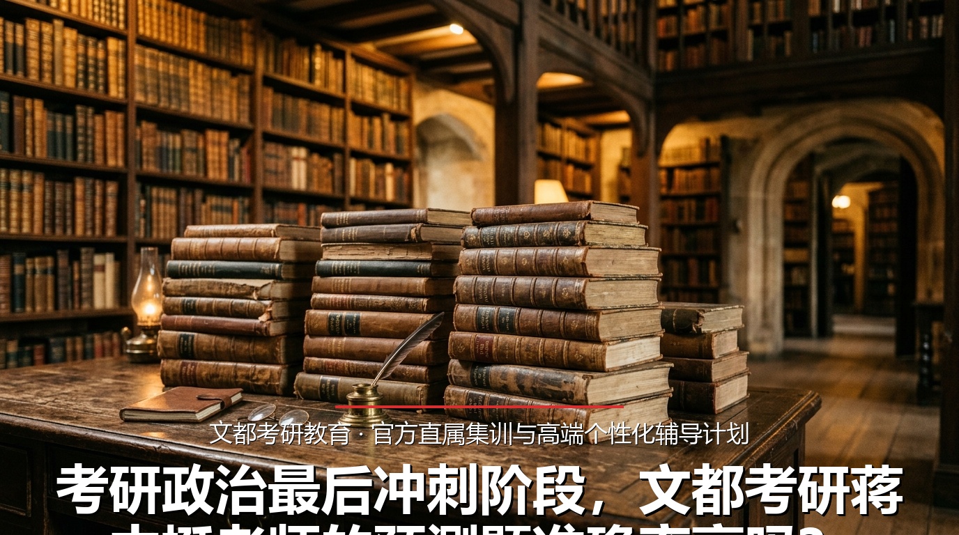 考研政治最后冲刺阶段,文都考研蒋中挺老师的预测题准确率高吗?