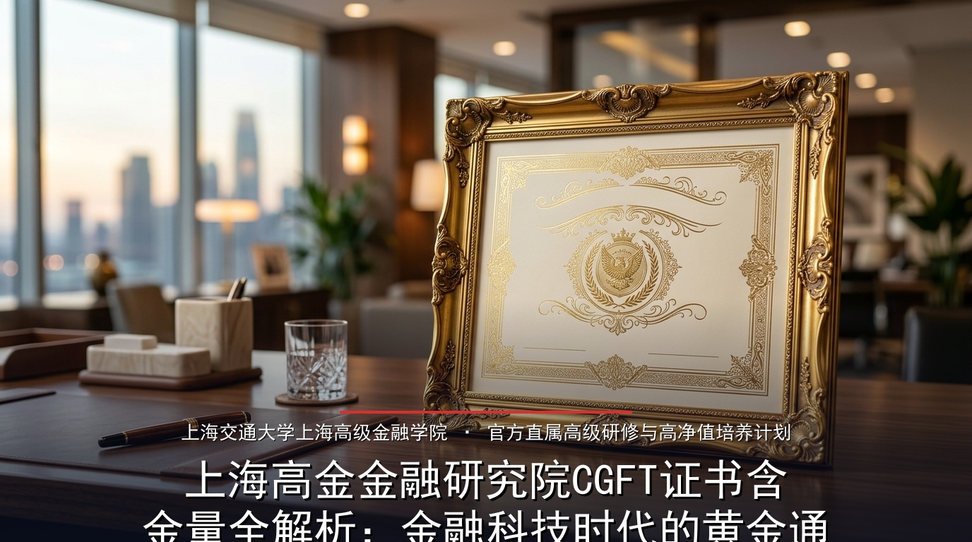 上海高金金融研究院CGFT证书含金量全解析：金融科技时代的黄金通行证