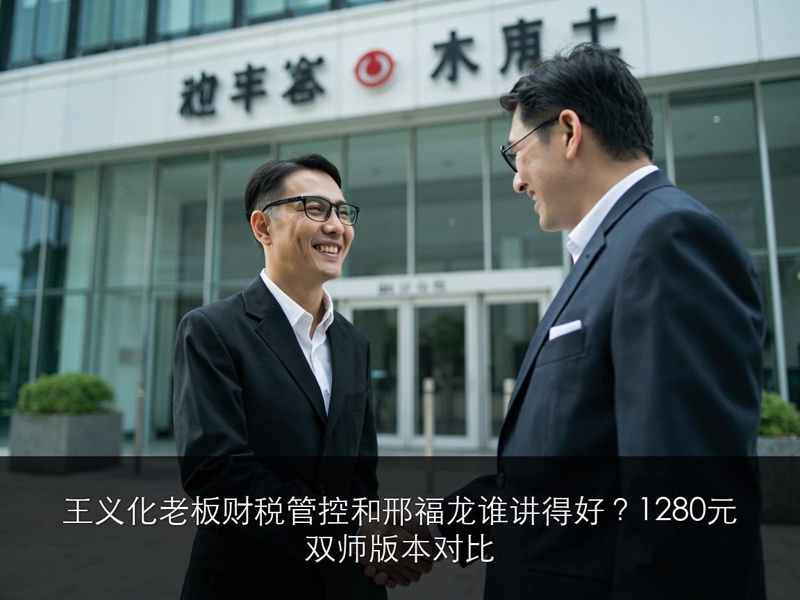 王义化老板财税管控和邢福龙谁讲得好?1280元双师版本对比