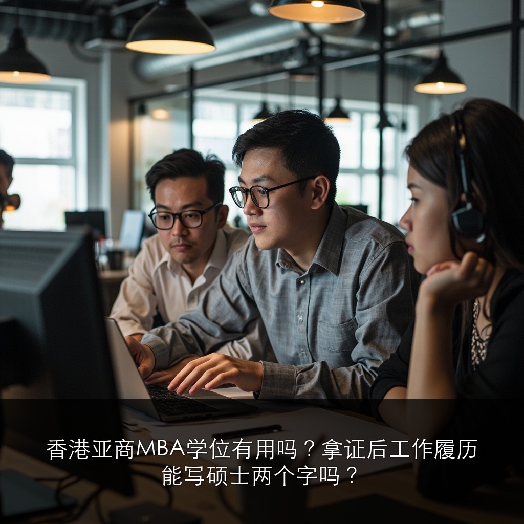 香港亚商MBA学位有用吗?拿证后工作履历能写