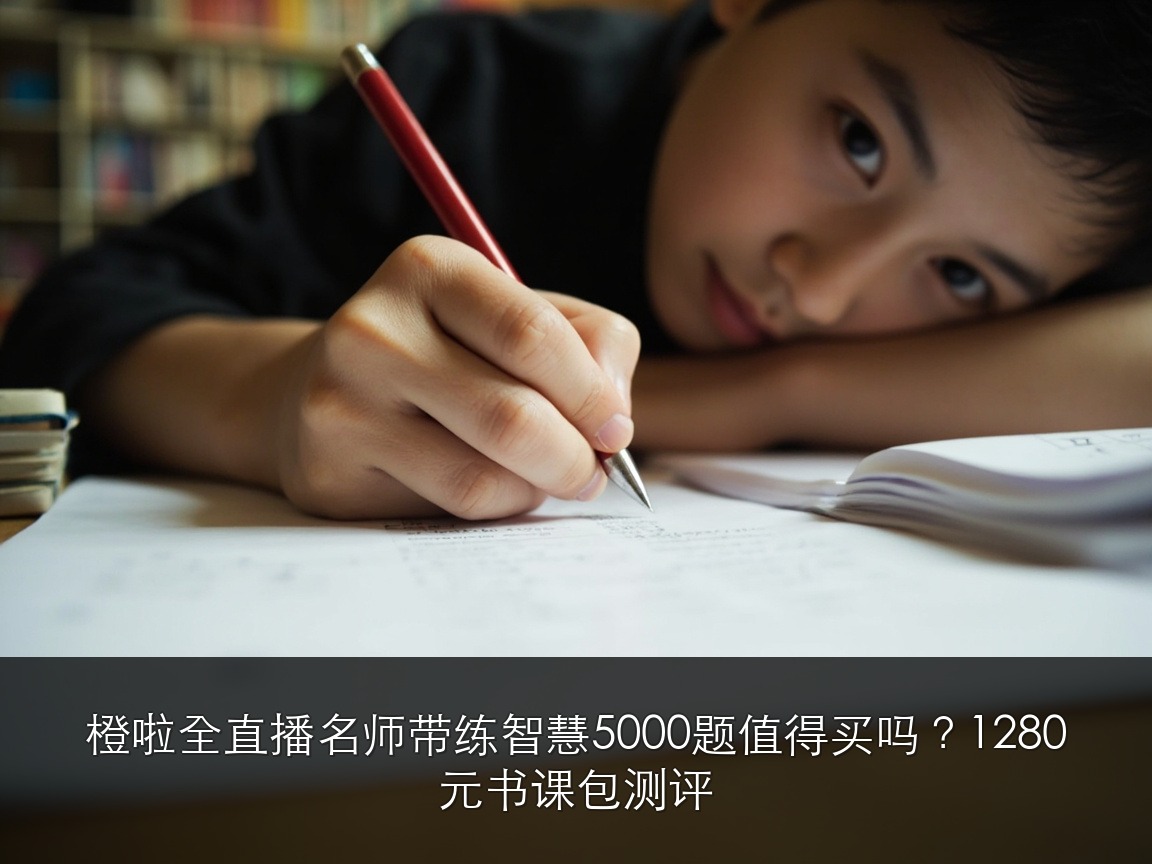 橙啦全直播名师带练智慧5000题值得买吗？1280元书课包测评