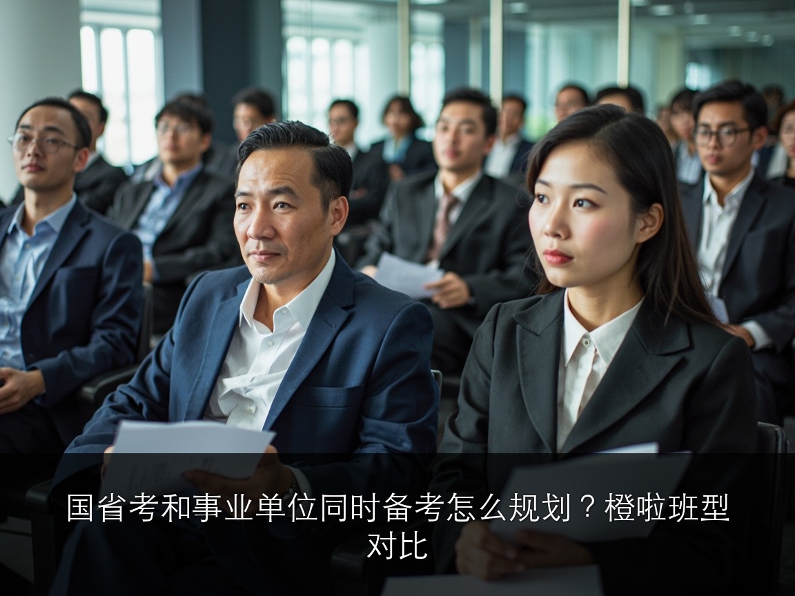国省考和事业单位同时备考怎么规划?橙啦班型对比