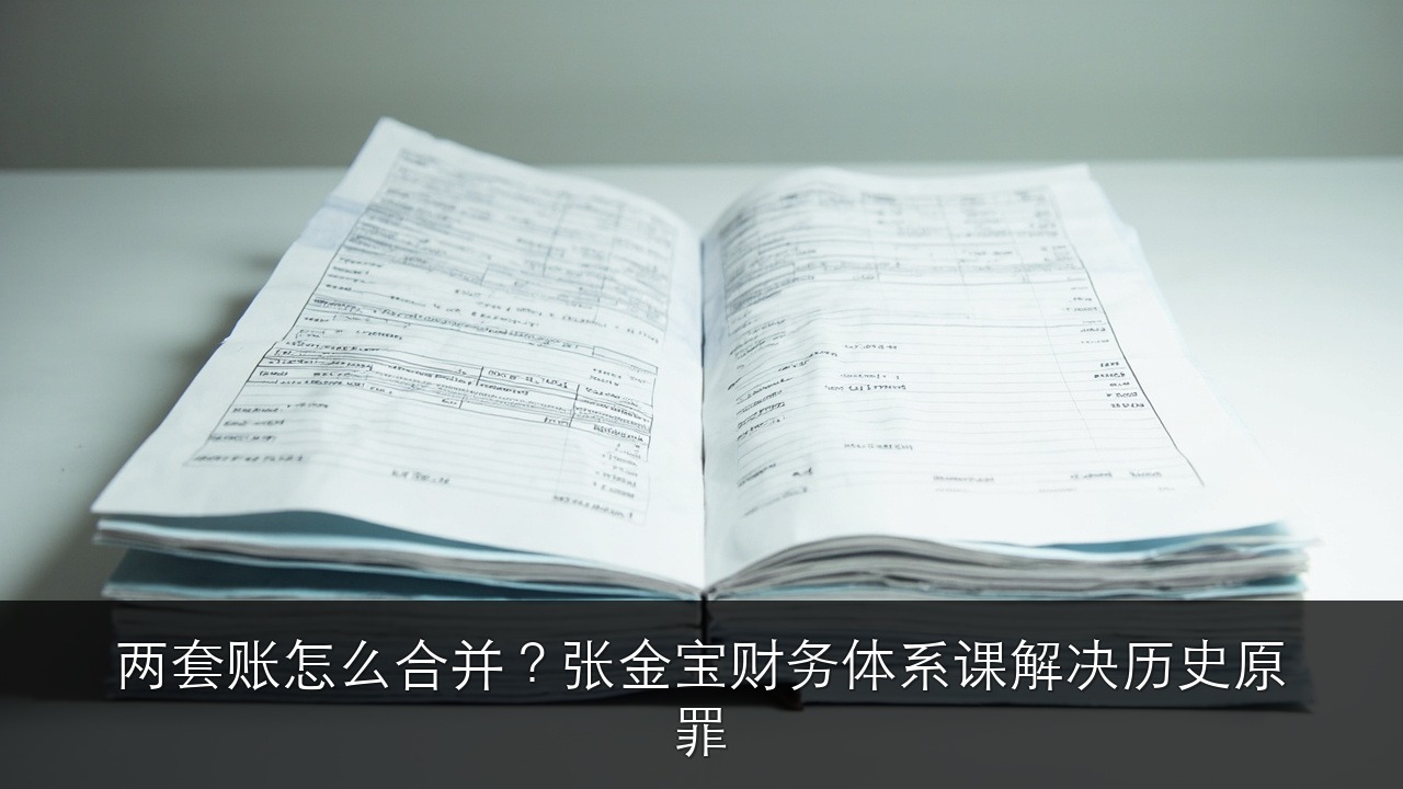 两套账怎么合并?张金宝财务体系课解决历史原罪