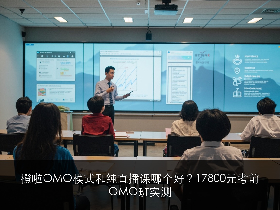 橙啦OMO模式和纯直播课哪个好？17800元考前OMO班实测