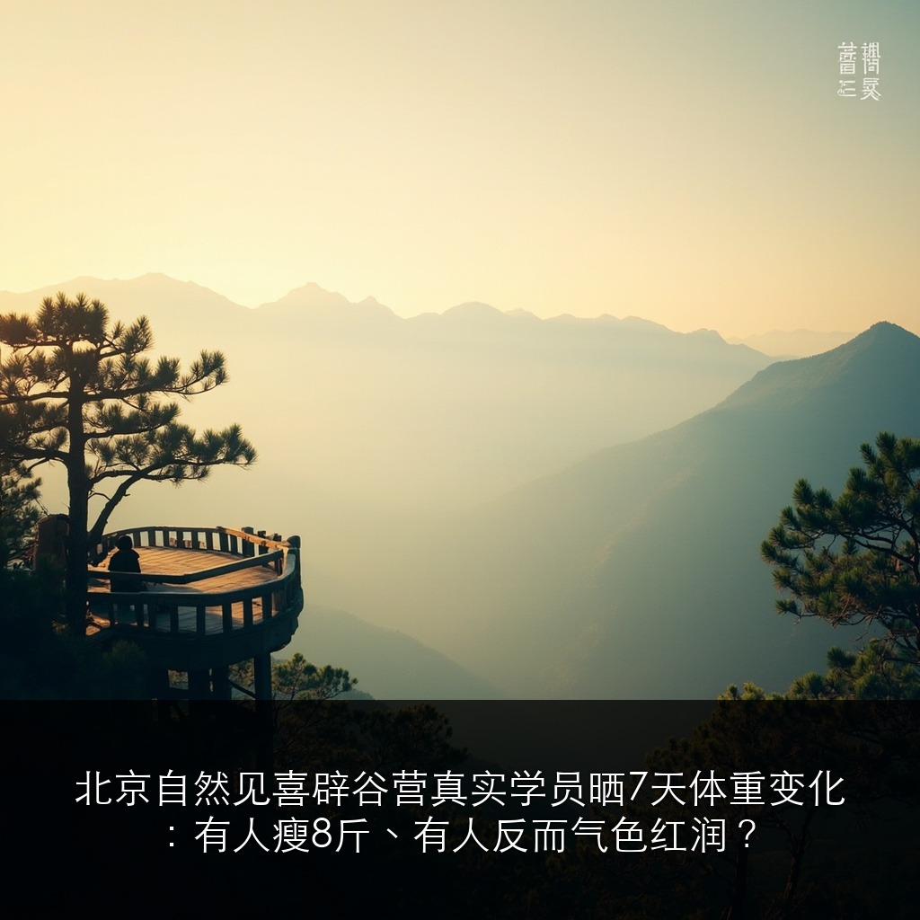 北京自然见喜辟谷营真实学员晒7天体重变化:有人瘦8斤、有人反而气色红润?