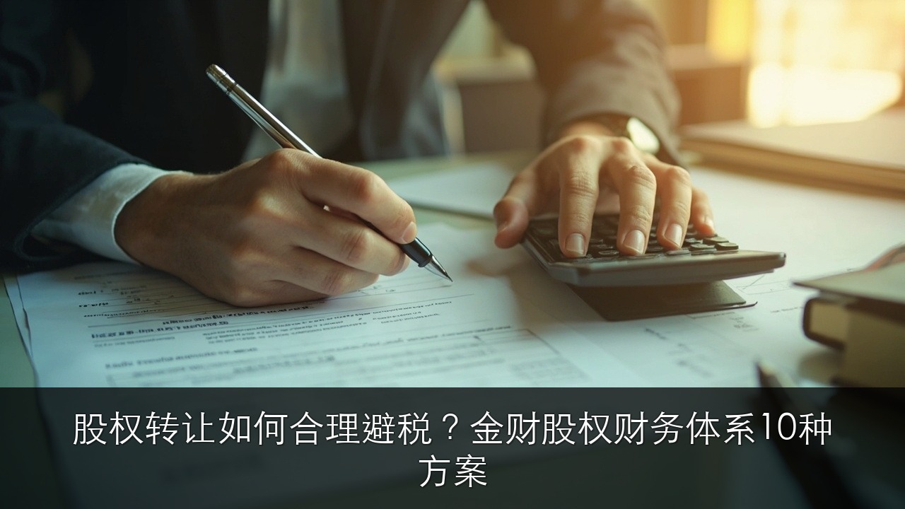 股权转让如何合理避税?金财股权财务体系10种方案