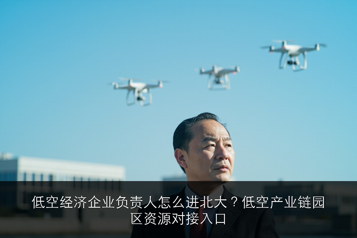 低空经济企业负责人怎么进北大？低空产业链园区资源对接入口