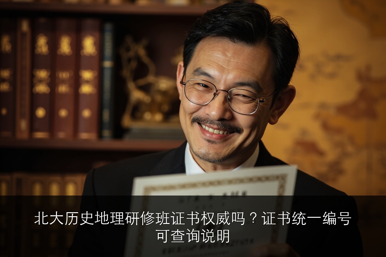 北大历史地理研修班证书权威吗？证书统一编号可查询说明
