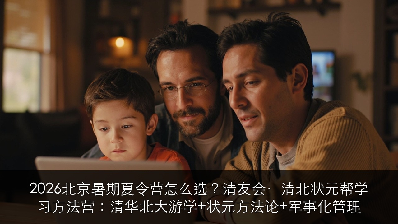 2026北京暑期夏令营怎么选？清友会·清北状元帮学习方法营：清华北大游学+状元方法论+军事化管理
