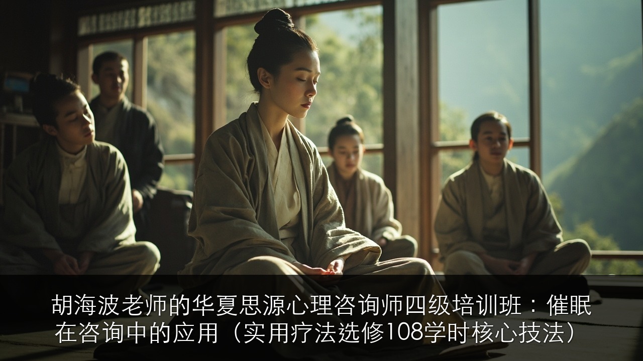 胡海波老师的华夏思源心理咨询师四级培训班:催眠在咨询中的应用(实用疗法选修108学时核心技法)